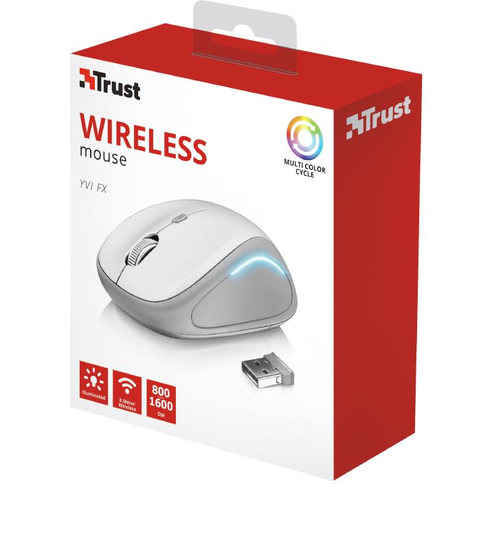 Trust Yvi FX Wireless mouse White