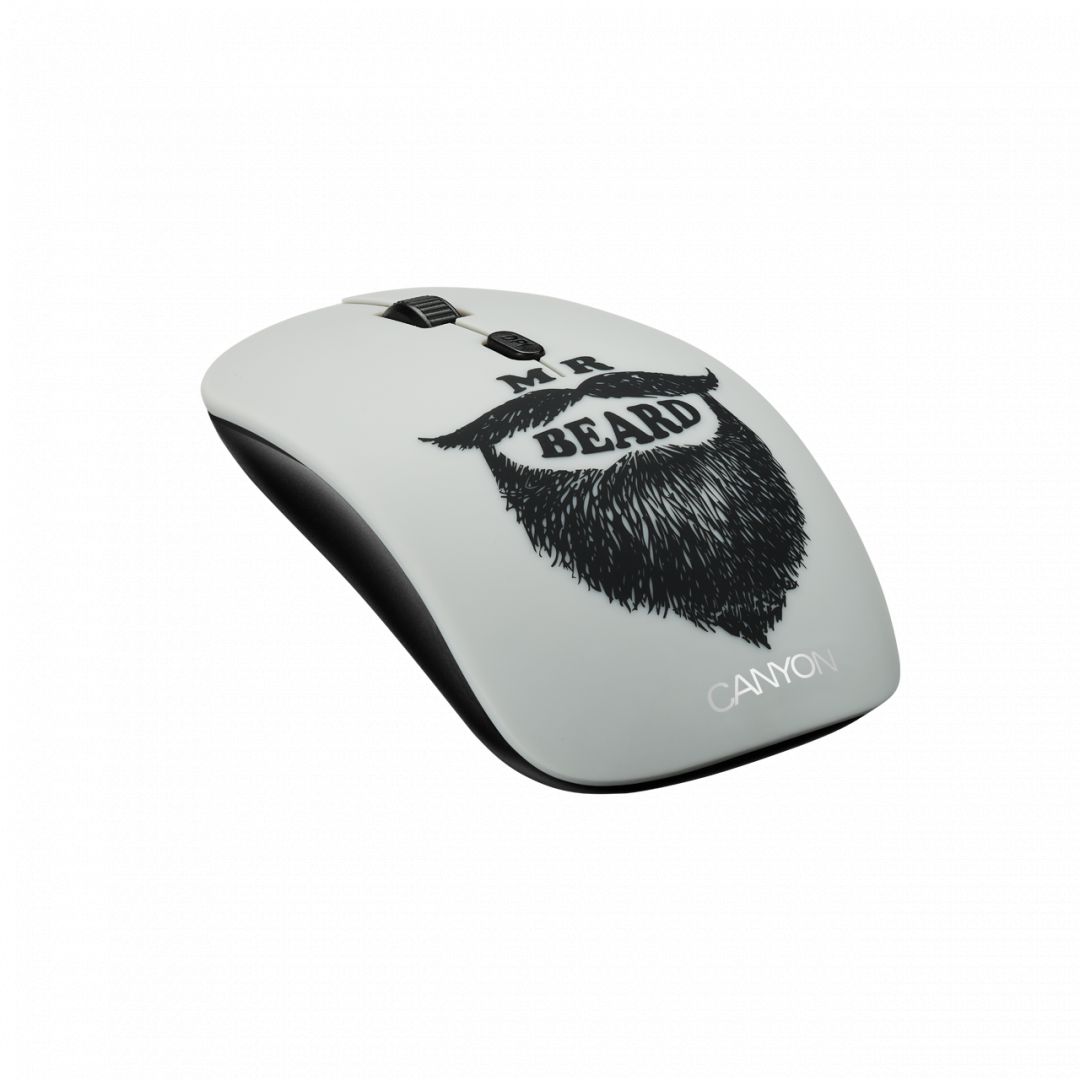 Canyon CND-CMSW400BD Wireless Mouse With Removable Cover Black/Mister Beard