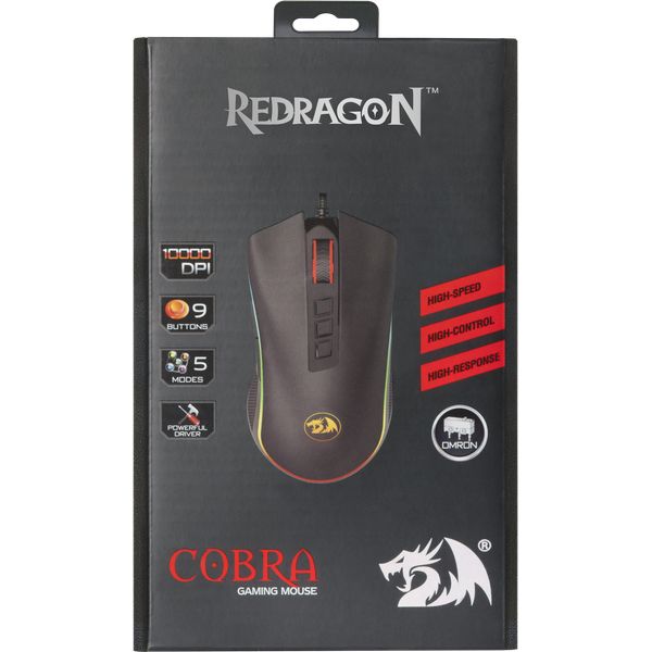 Redragon Cobra Wired gaming mouse Black