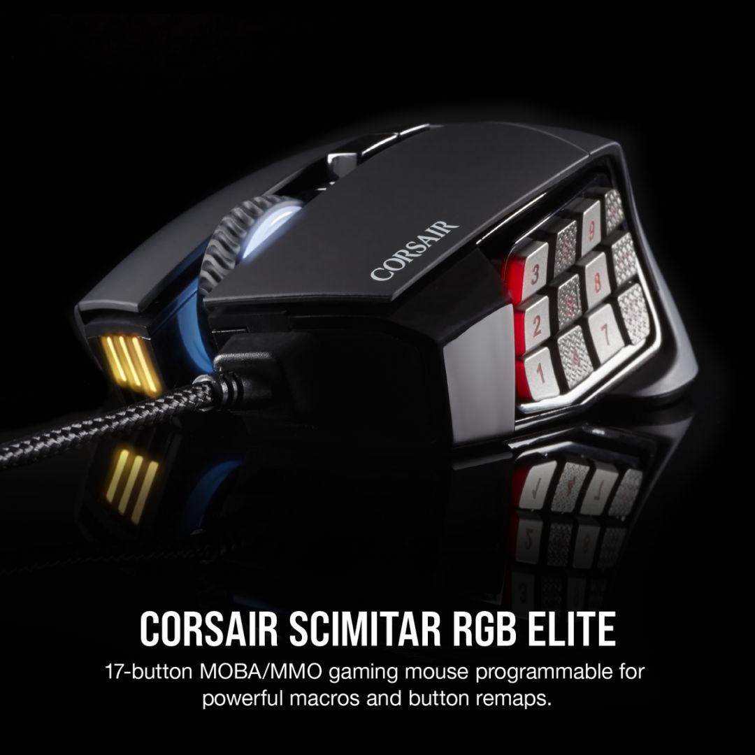 Corsair Corsair Scimitar RGB Elite MOBA/MMO Black