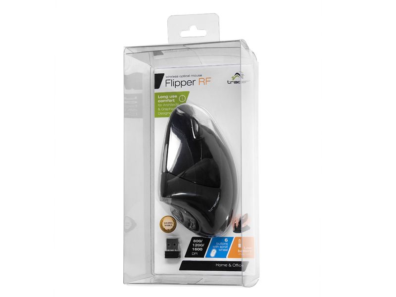 Tracer Flipper mouse Black