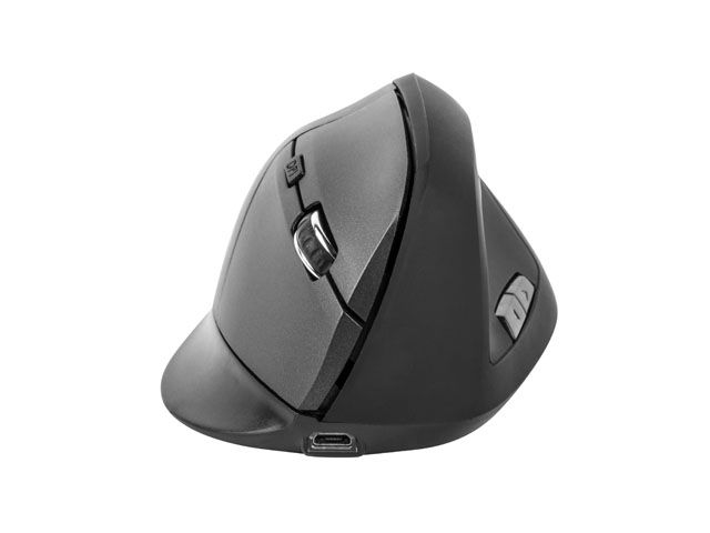 natec Crake Vertical Wireless mouse Black