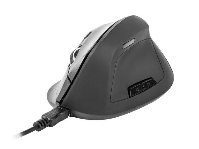 natec Crake Vertical Wireless mouse Black