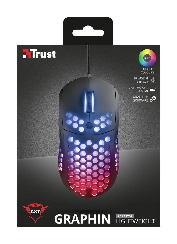 Trust GXT 960 Graphin Ultra-lightweight Gaming mouse Black