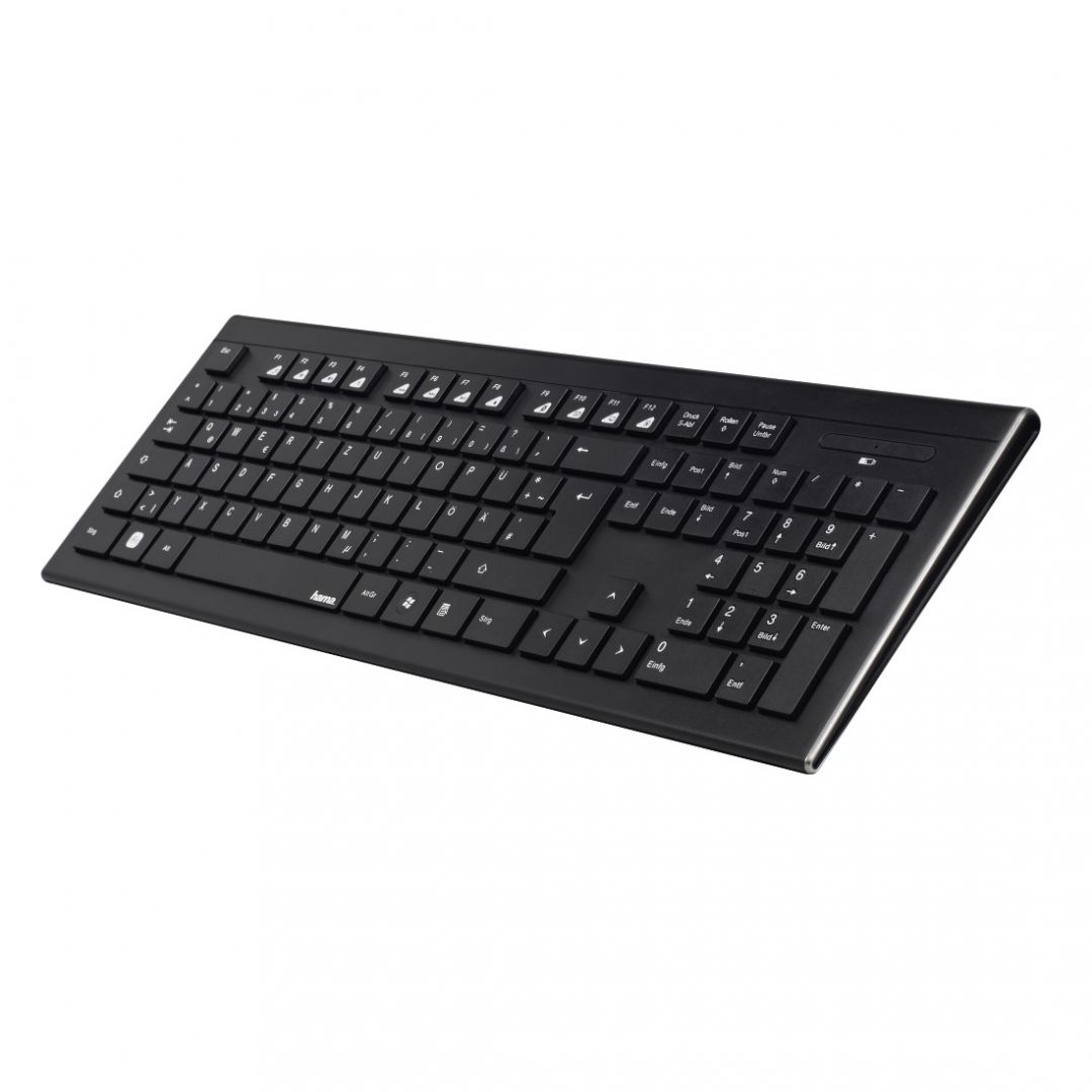 Hama Cortino Wireless Keyboard + Mouse Set Black HU