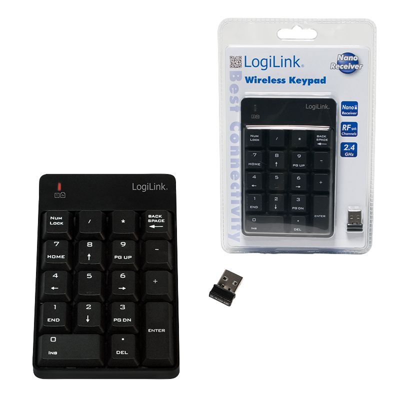 Logilink ID0120 Wireless Keypad Black