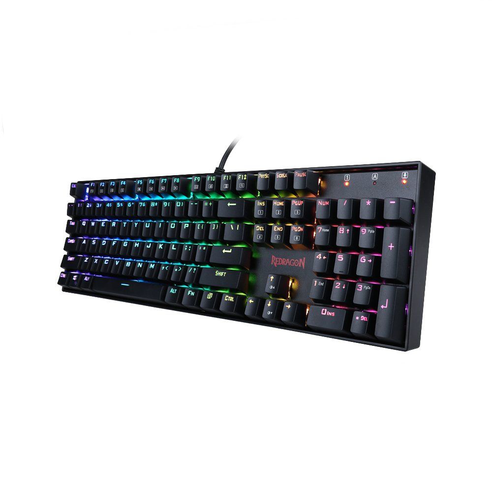 Redragon Mitra RGB Backlit Mechanical Keyboard Blue Switches Black HU