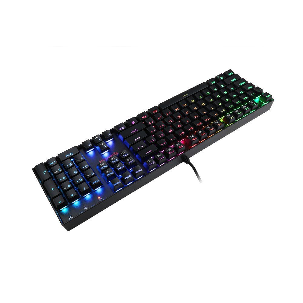 Redragon Mitra RGB Backlit Mechanical Keyboard Brown Switches Black HU