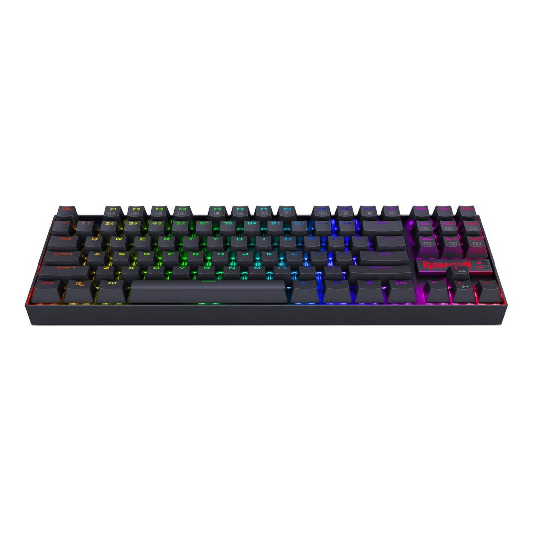 Redragon Kumara RGB Backlit Mechanical Gaming Keyboard Brown Switches Black HU