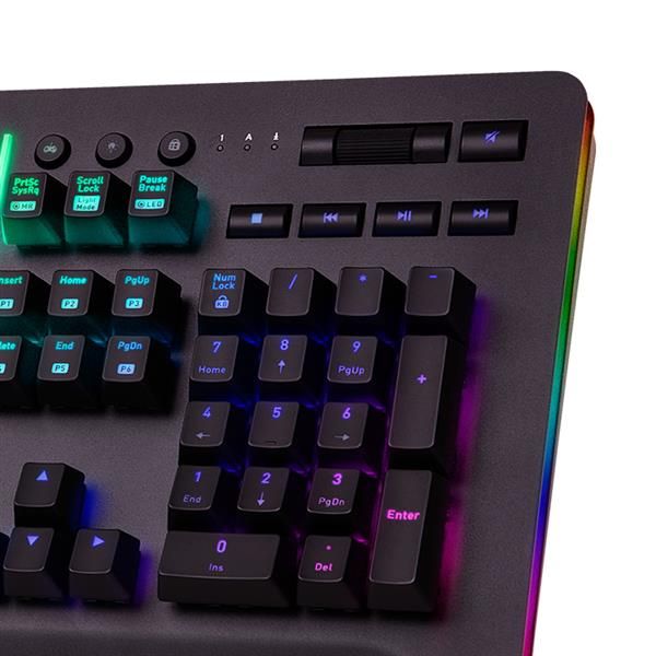 Thermaltake TT eSports Level 20 RGB Razer Green Gaming Keyboard Black US