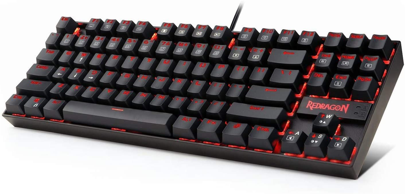 Redragon Kumara 2 Red LED Backlit Brown Mechanical Gaming Keyboard Black HU