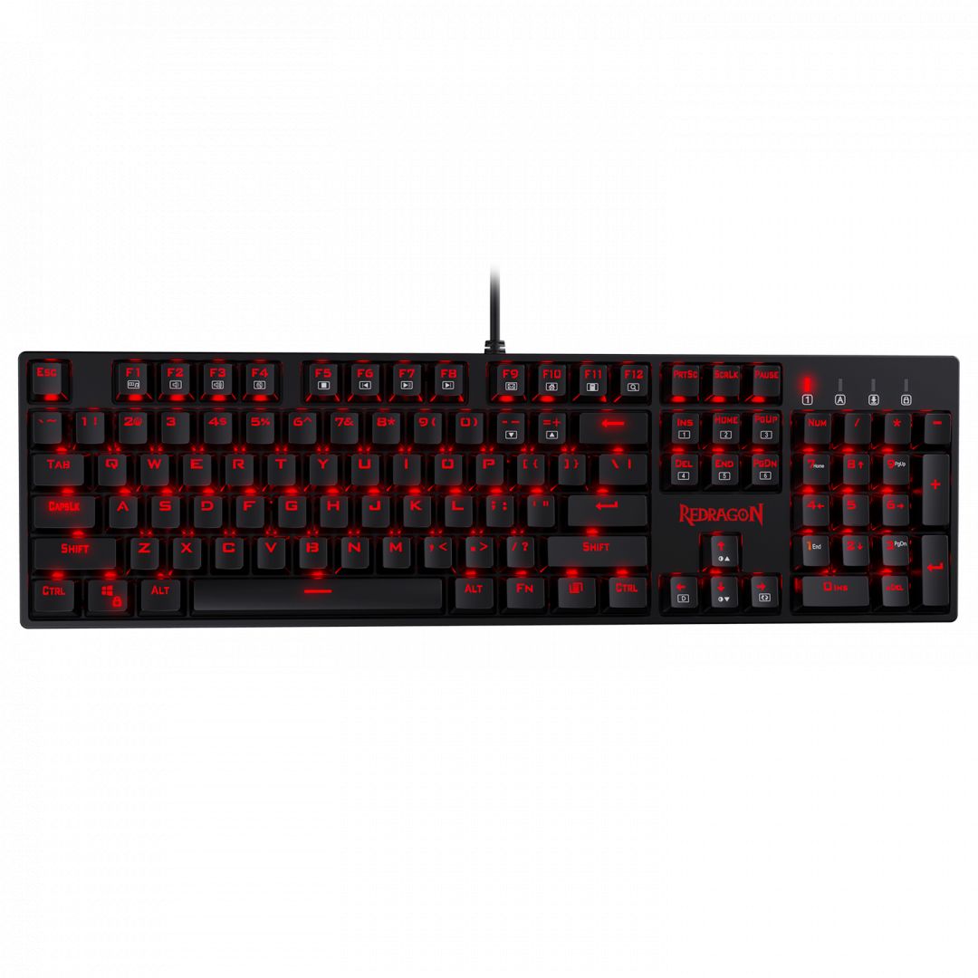 Redragon Surara Pro Red LED Backlit Blue Mechanical Gaming Keyboard Black HU