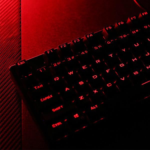 Redragon Surara Pro Red LED Backlit Blue Mechanical Gaming Keyboard Black HU