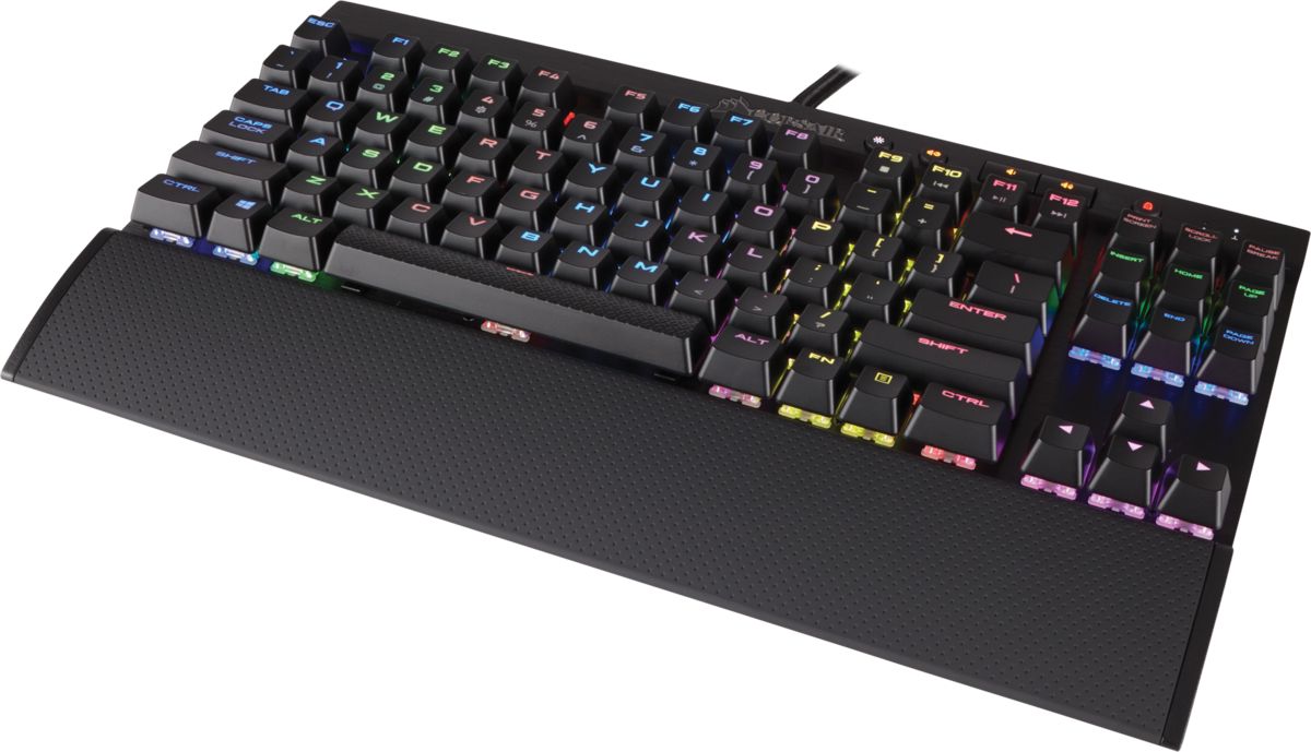 Corsair K65 LUX RGB Compact Mechanical Gaming Keyboard Cherry MX RGB Red Black EN