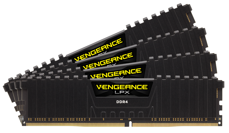 Corsair 32GB DDR4 2666MHz Kit (4x8GB) Vengeance LPX Black