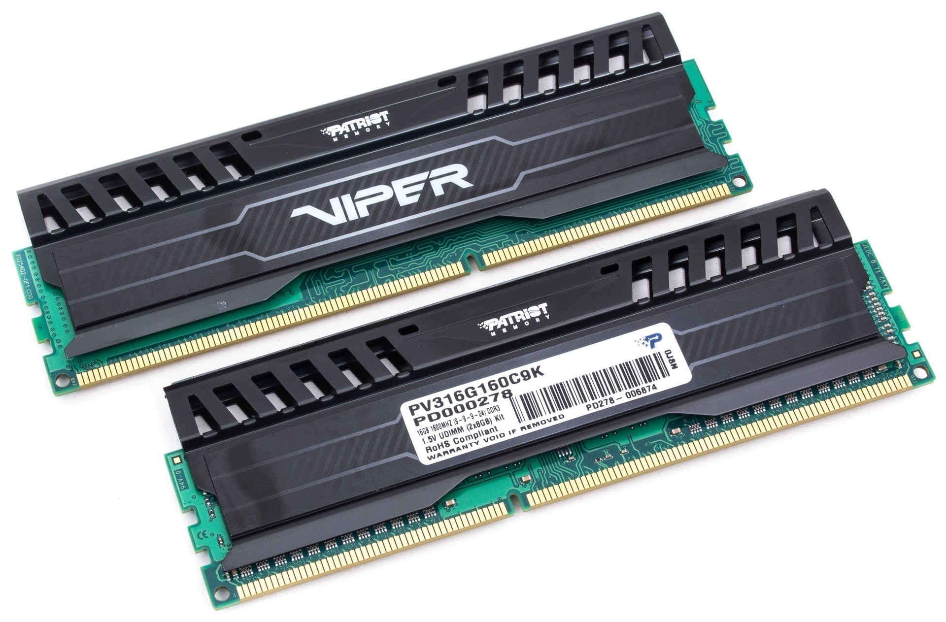 Patriot 16GB DDR3 1600MHz Viper 3 Series Kit (2x8GB) CL9