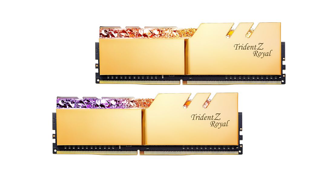 G.SKILL 16GB DDR4 3600MHz Kit(2x8GB) TridentZ Royal Gold