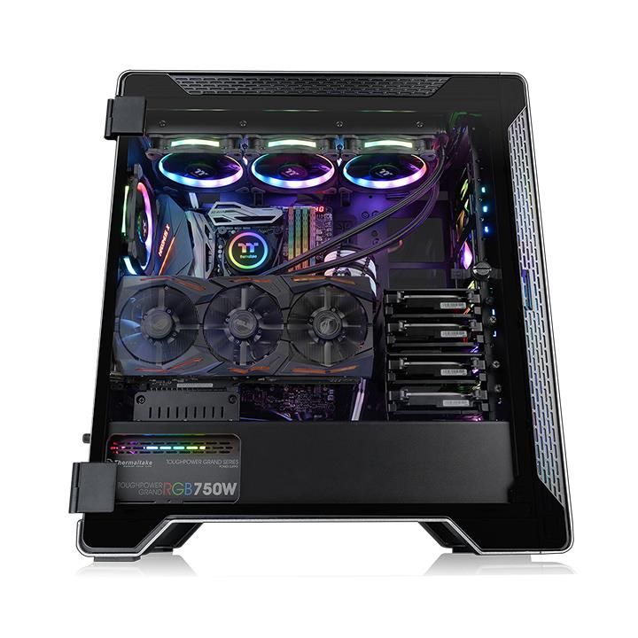 Thermaltake A500 Aluminum Tempered Glass Black