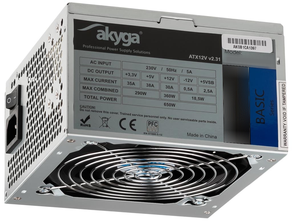 Akyga 700-Basic 700W 12CM BULK