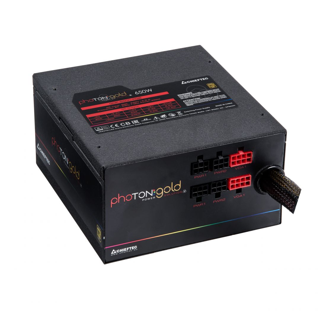 Chieftec 650W A-90+ Photon Gold RGB