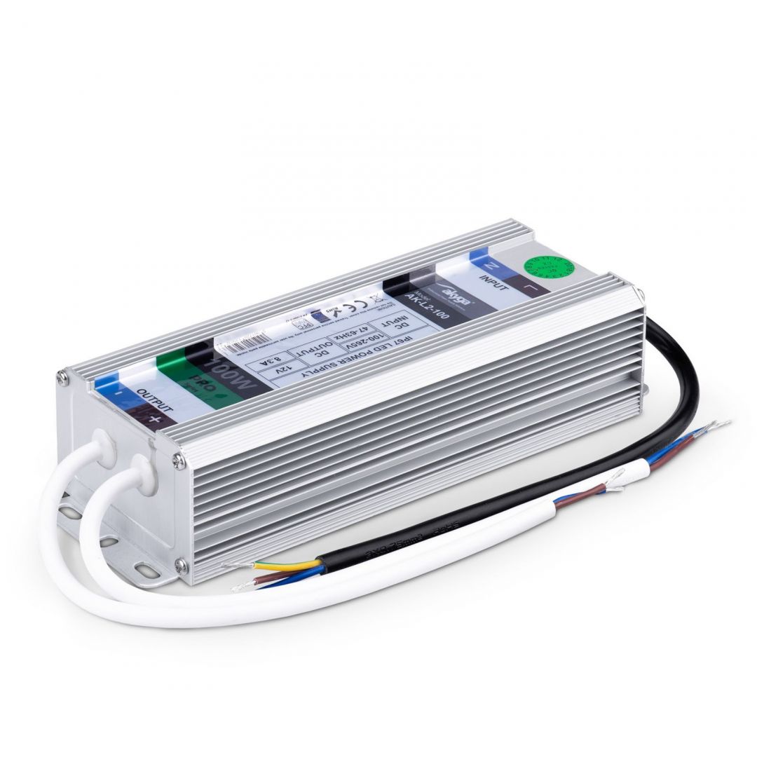 Akyga AK-L2-100 Hermetic LED IP67 power supply 12V/100W