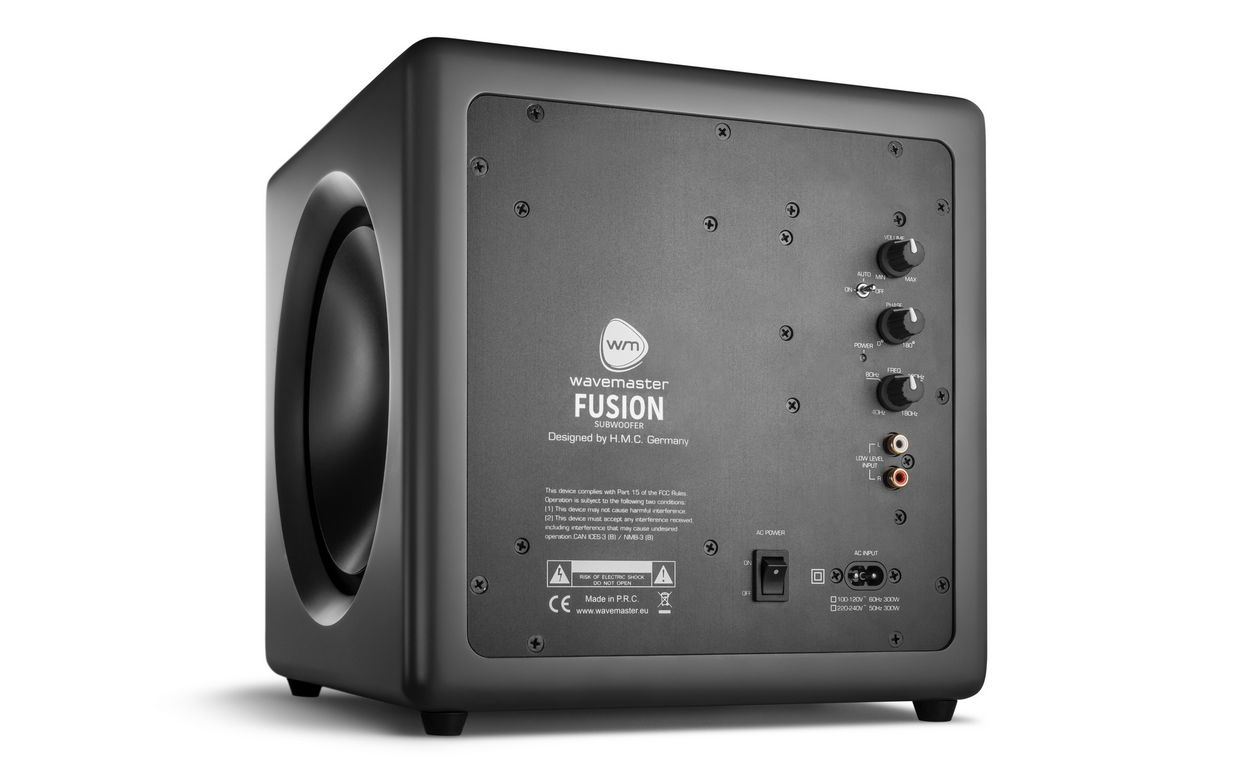 wavemaster  Fusion Active Subwoofer Stone Gray