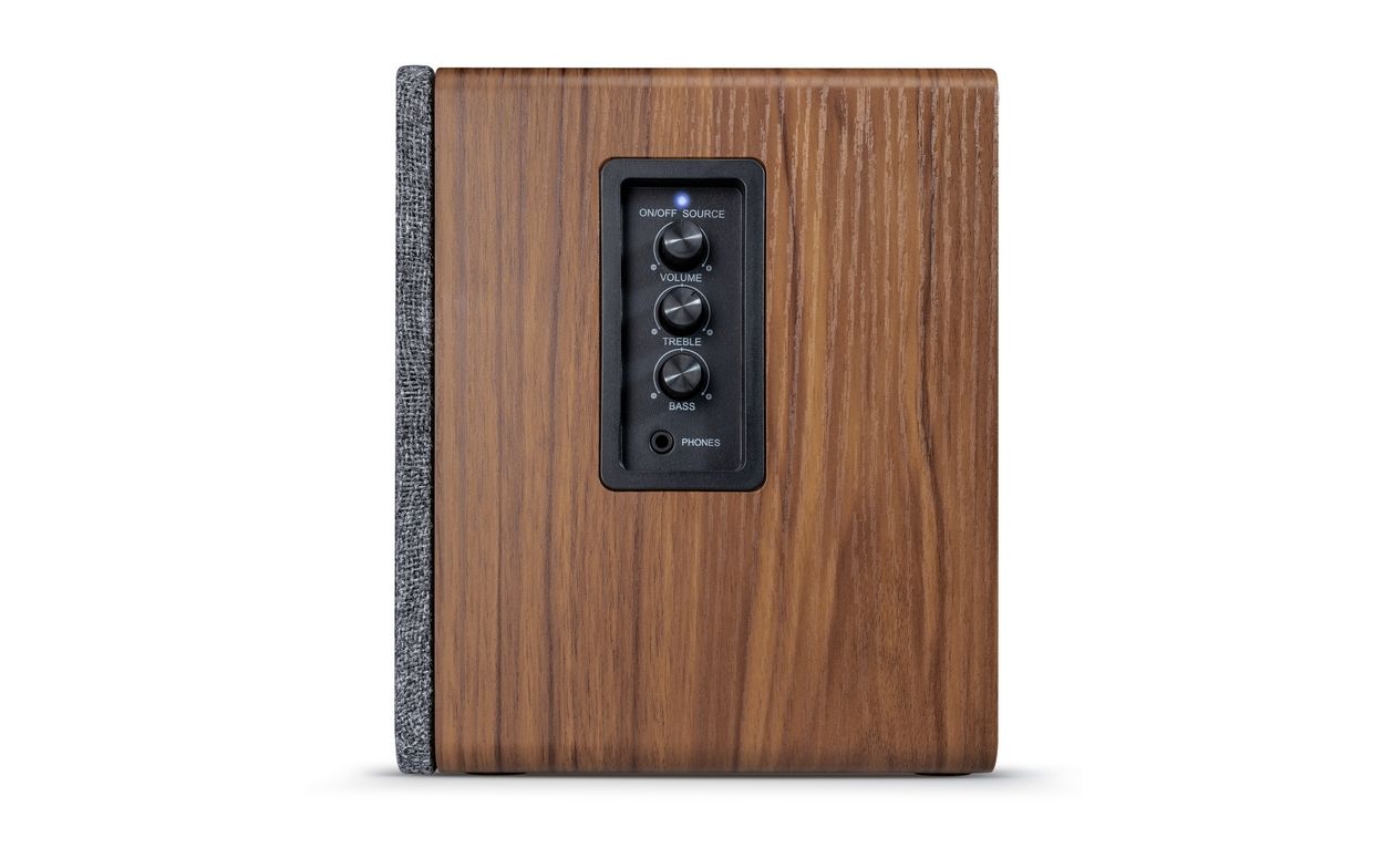 wavemaster  Base Bluetooth Speaker System Wood/Grey