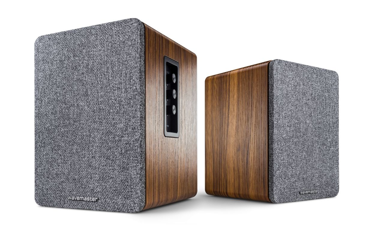 wavemaster  Base Bluetooth Speaker System Wood/Grey