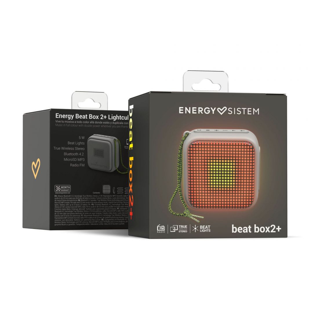 Energy Sistem Beat Box 2+ Lightcube Granite