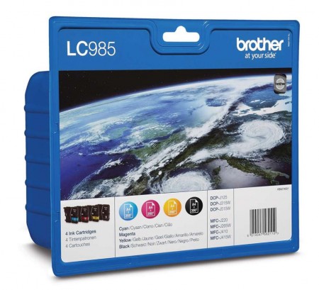 Brother LC985 Kit (Black, Cyan, Magenta, Yellow)