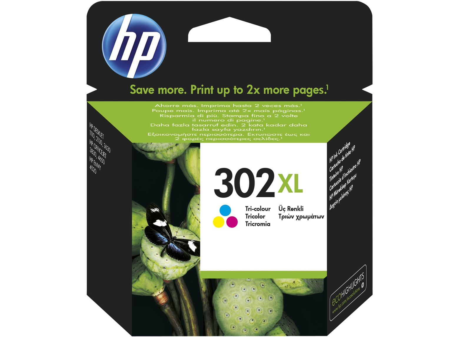 HP F6U67AE (302XL) Color tintapatron