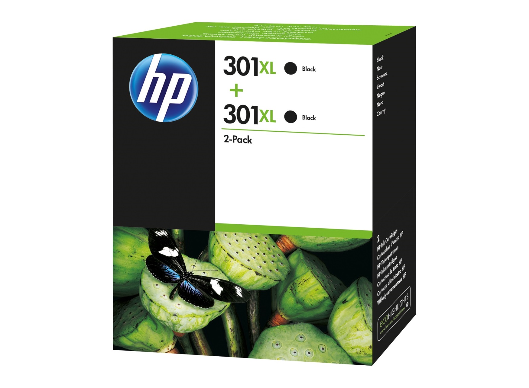 HP D8J45AE (301XL) Black Duo Pack tintapatron