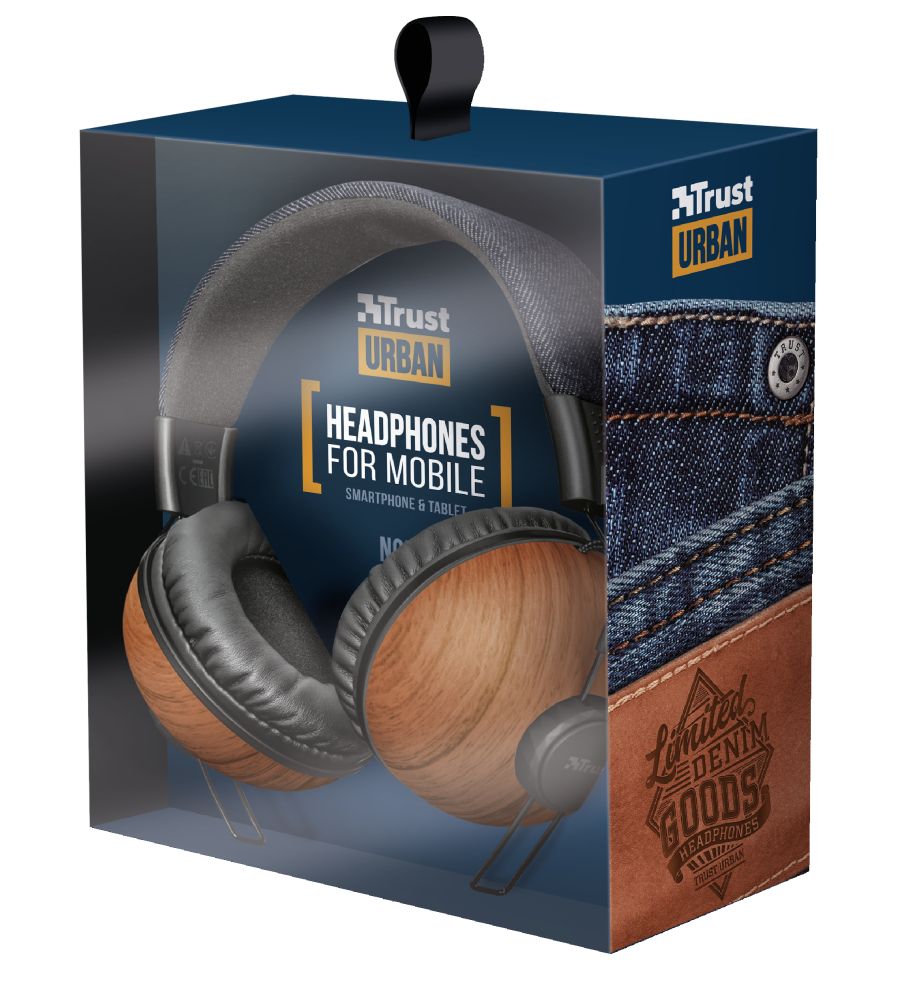 Trust Noma Headset Denim Wood